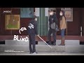  a blind person asking people to explain art  social experiment