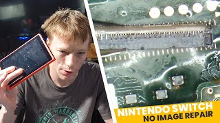 This Nintendo Switch Has No Display After Touchscreen Replacement. Can We Fix It