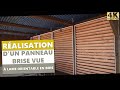 Ralisation dun panneau brise vue  lame orientable en bois