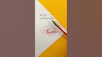 Abdullah Signature Design | How To Sign The Letter A #shorts