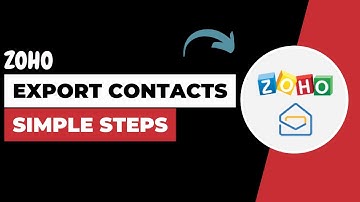 ZOHO - How to Export Contacts !