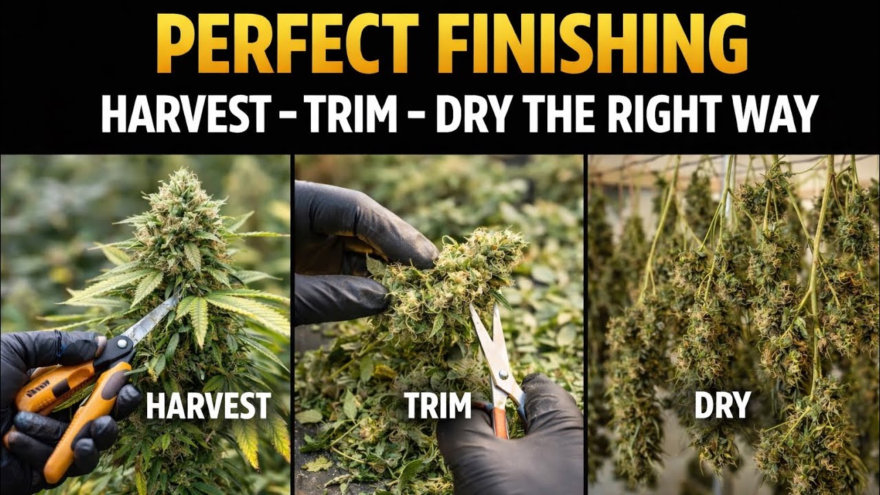 Harvest, Trim & Dry Cannabis the RIGHT Way (Most Growers Do This Wrong)