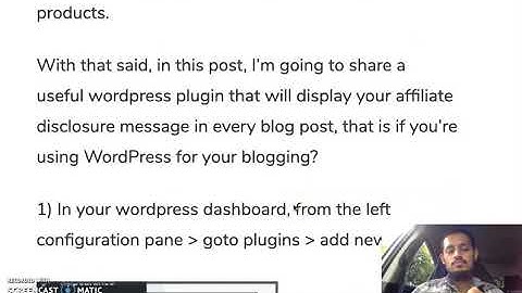 How To Display Affiliate Disclosures Automatically On Every Blog Post. -  Wordpress Blogs