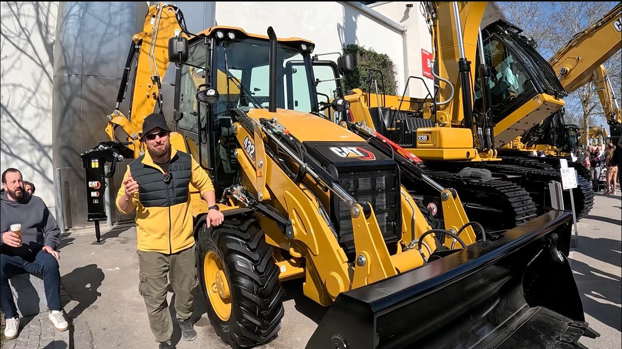 Последняя модернизация Caterpillar 432! Выставка Bauma 2025, Германия!