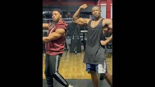 how to flex muscle at the gym | posing muscle | Black teen muscle show #muscle #teen  real muscle