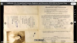 Occupational License Records at the California State Archives