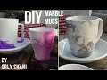 DIY Marble Mugs