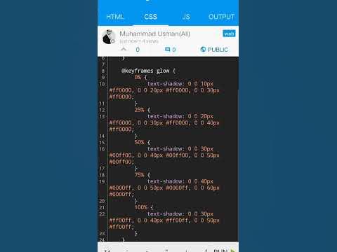glowing text effect using css #python #code #javascript #coding #java # ...