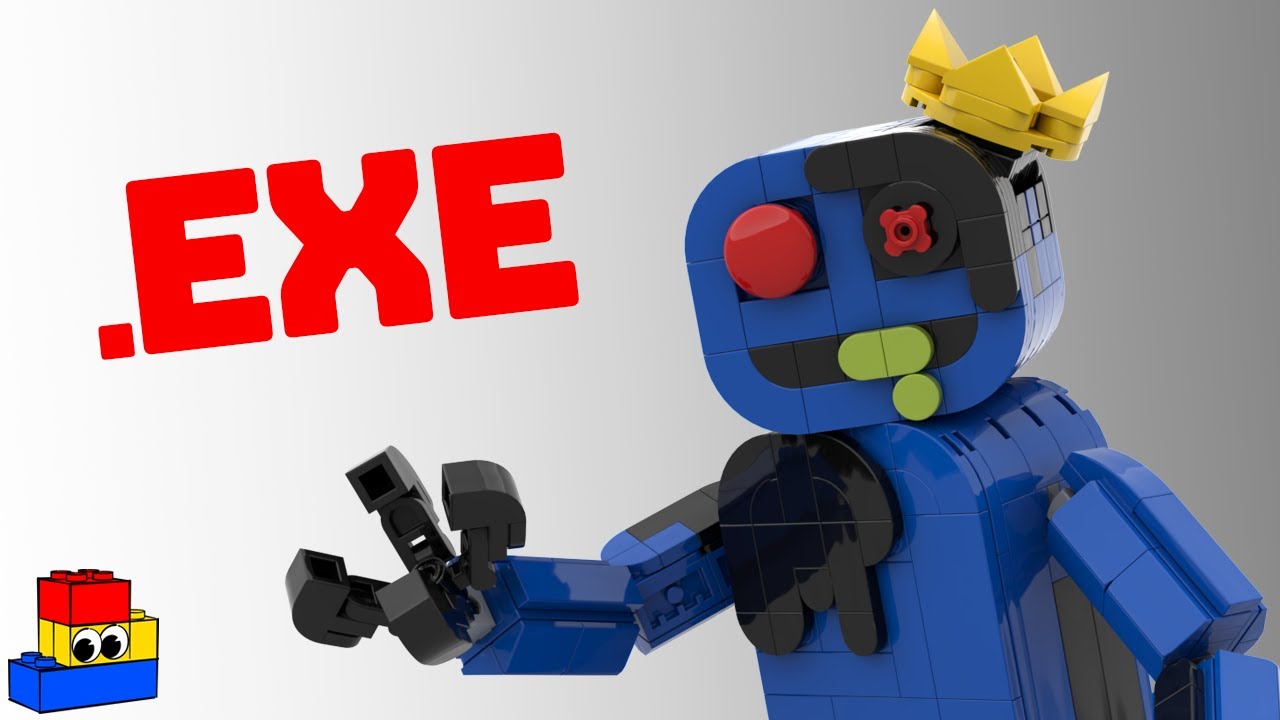 LEGO + ROBLOX] Making a big Blue Rainbow Friend! 