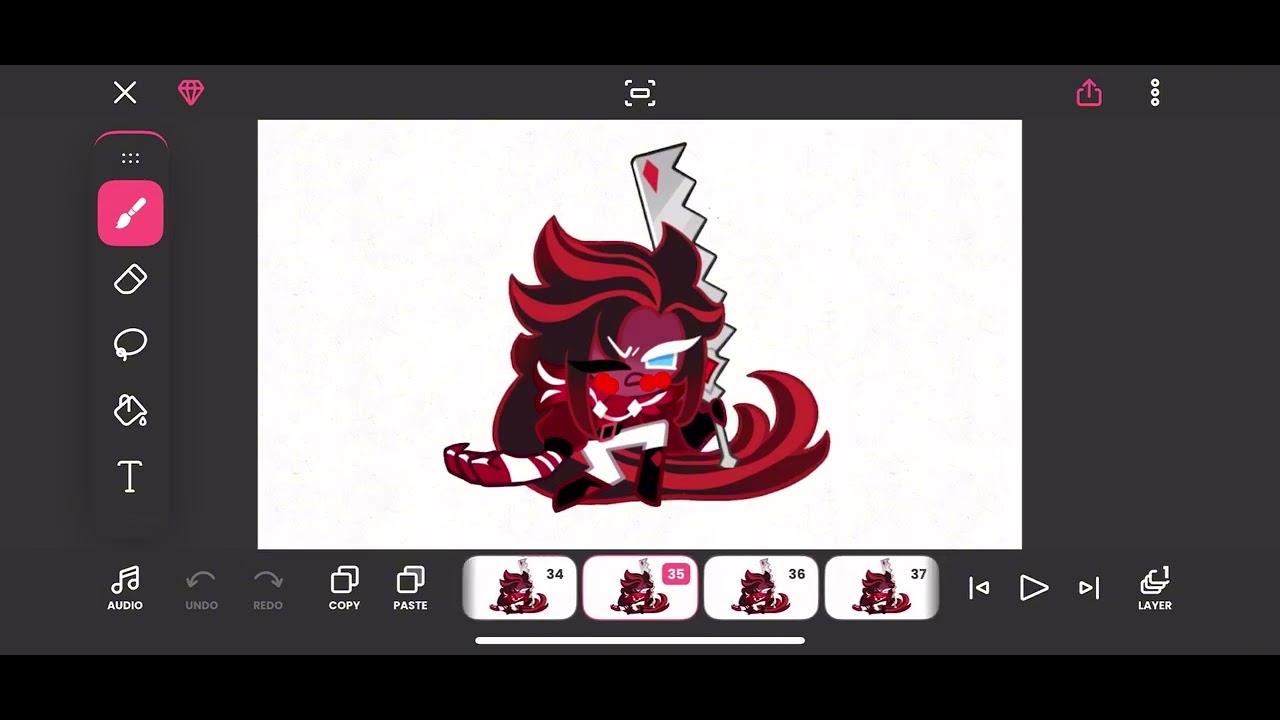 Cookie Run Kingdom Red Velvet Cookie Werewolf Transformation 