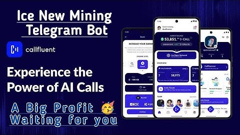Call Fluent Telegram Bot | ice open network new Project| Sunwave new Project| Telegram Project