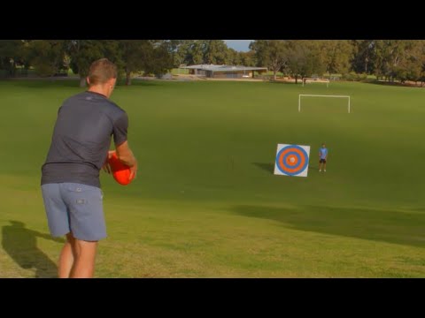 AFL FOOTBALL TRICK SHOTS!