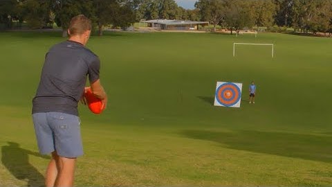 AFL FOOTBALL TRICK SHOTS!