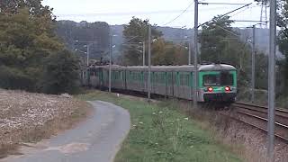 Passages de rames "dromadaires" à Lardières le 8 octobre 2005