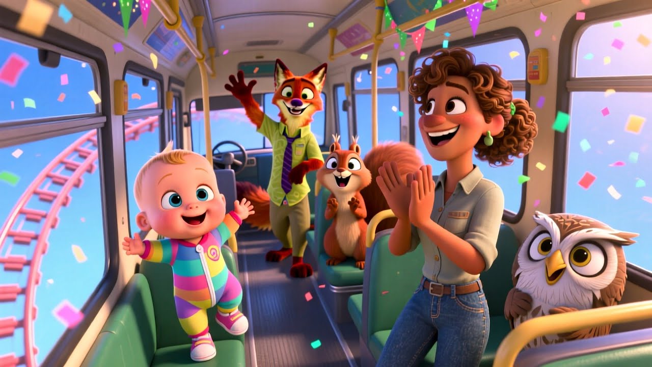 Beep Beep Bus Ride 🚌 | Fun Learning & Play for Kids | Toddler Adventure Video