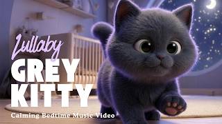 Grey and Little Kitty 🌙 | Grey Kitty Soft Bedtime Lullaby & Gentle Animation for Babies &Toddlers screenshot 2