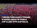 Turkish fans gather ahead of FIFA World Cup match between Turkiye and Australia in Vancouver