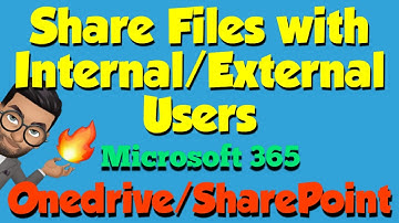 How to Share OneDrive and SharePoint files in Office 365