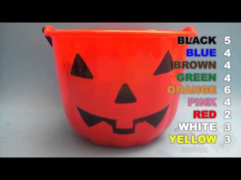 Learn Colours With PLAY DOH! New Special Halloween Edition 80 Mini Cans Opening!