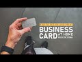 Business Card Design in Adobe Photoshop and Printing at Home ! ( Easy Step By Step )