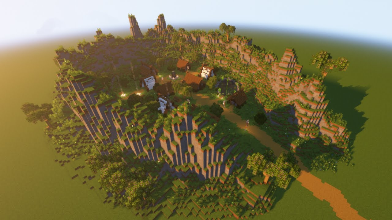 Medieval Mountain Village | Minecraft 1.19 Timelapse | World Edit Practice