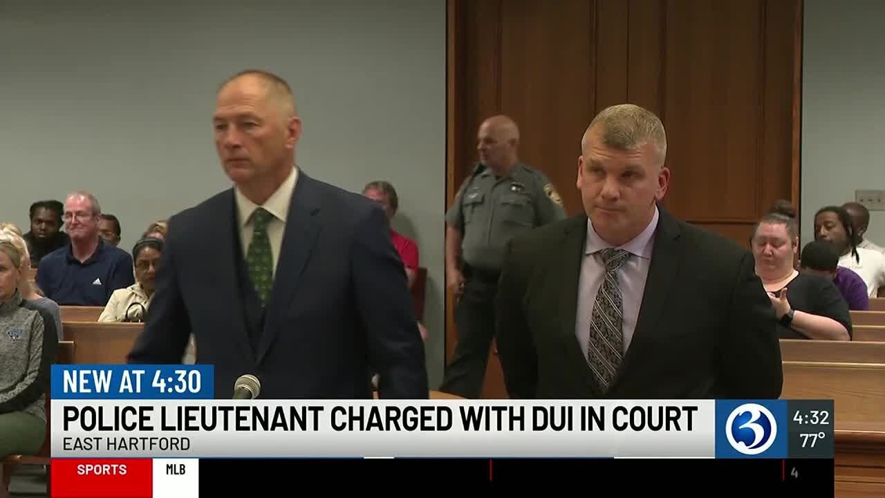 Police lieutenant charged with DUI appears in court - YouTube