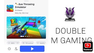 Axe throwing simulator game play video part 1