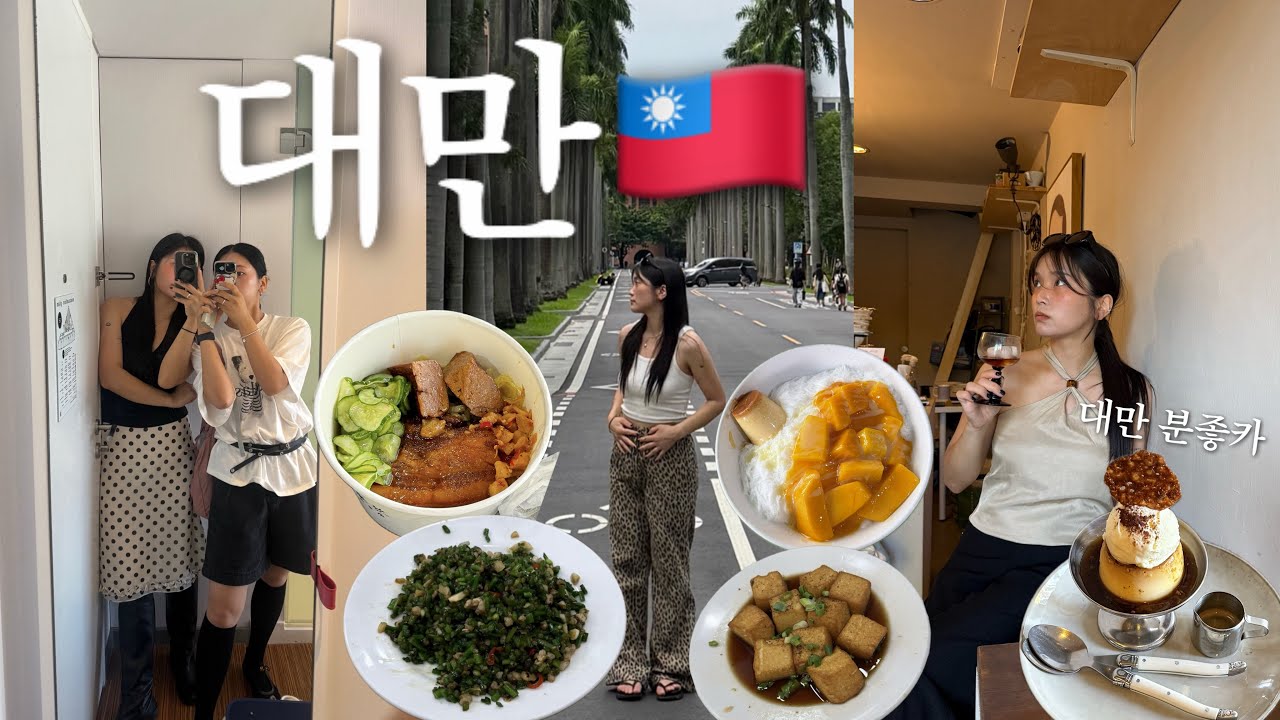 대만 3박4일 여행🇹🇼찐 느좋카페☕️/시켜줘 타이완국립대학생../유명한건 다 먹었다🍲