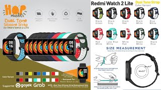 Silicone SPORT DUAL TONE Strap Silikon u/ Xiaomi Mi Redmi Watch 2 Lite screenshot 5