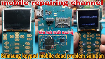 Samsung keypad mobile 1200 model dead problem solution #vikastech #mobilerepairing #repair #samsung 