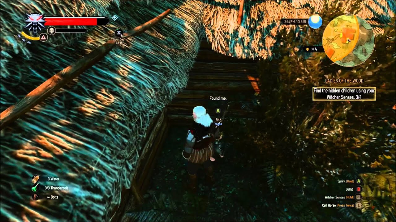 Witcher 3 Wild Hunt Find the Hidden Children Using Your Witcher Senses