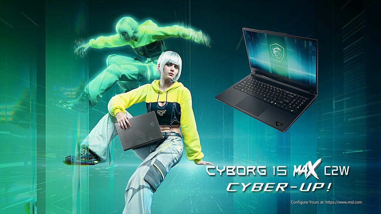 Cyborg 15 Max C2W - Découvrez notre PC portable gaming au look cyberpunk