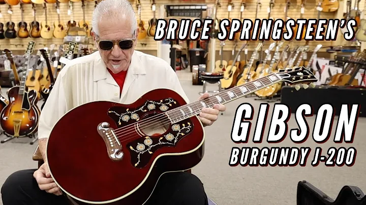 Bruce Springsteen's Gibson Burgundy J-200 from Norm!