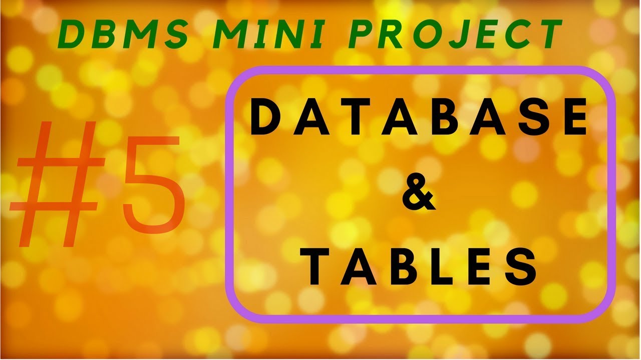 dbms mini project presentation topics