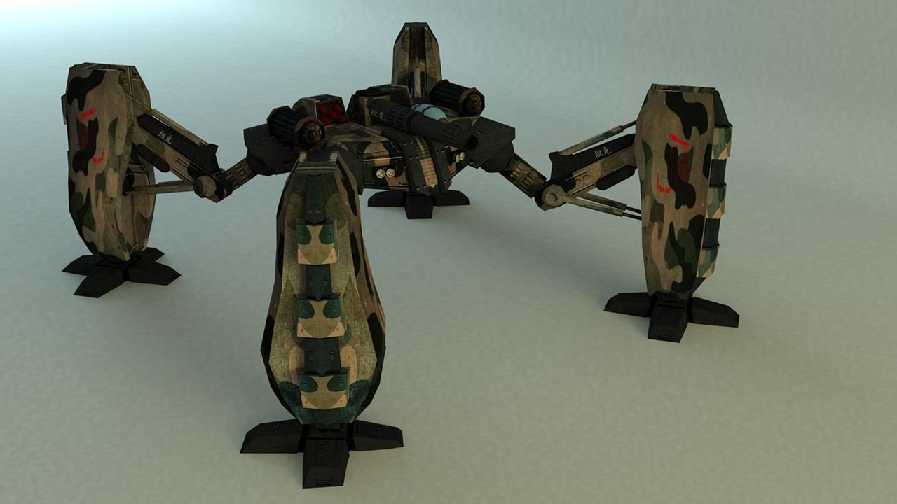 spider monkey Arak Mech Tank - Unity Package Features