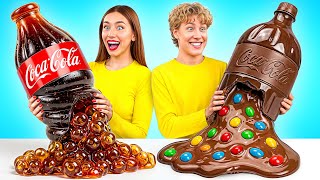 Desafío de Comida Gomosa vs Comida de Chocolate | Divertida Batalla de Cocina Multi DO Challenge
