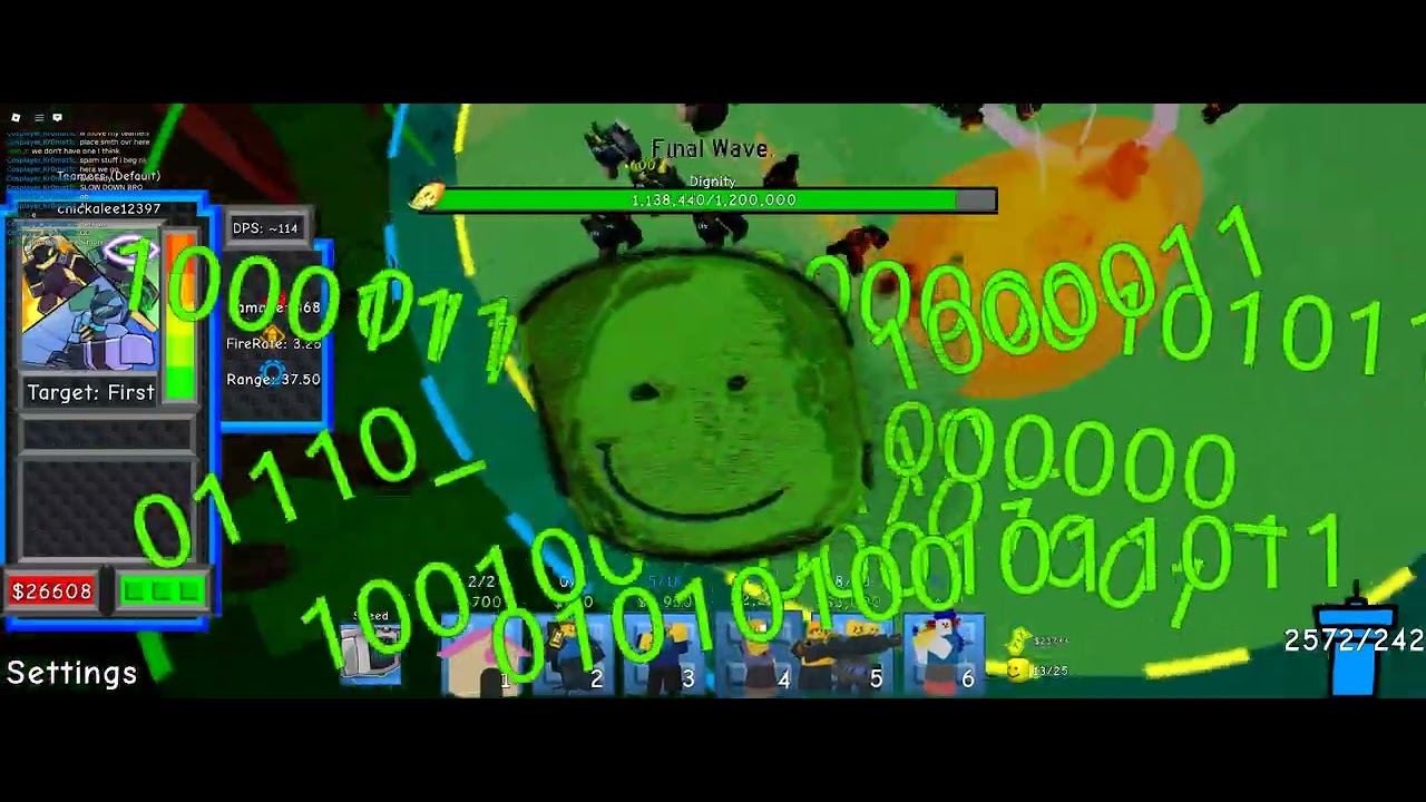 Annoying Dignity and john doe with Teamers in DD /\ Doomspire Defense