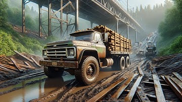 SnowRunner | Complete Walkthrough | Bridge Reconstruction & Unlocking Our 1st Garage!