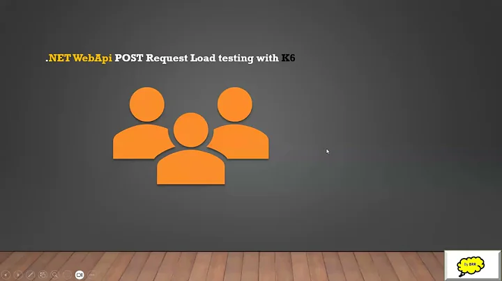 Web Api post request load test with k6