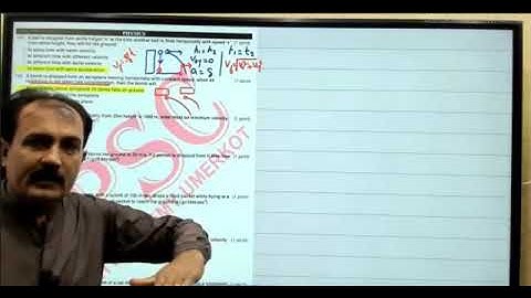 physics motion in Two dimensions GT solution by spsc Sindh academy umerkot leactures first year clas