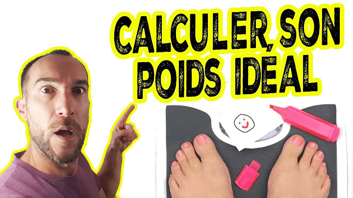 Comment calculer son POIDS IDÉAL
