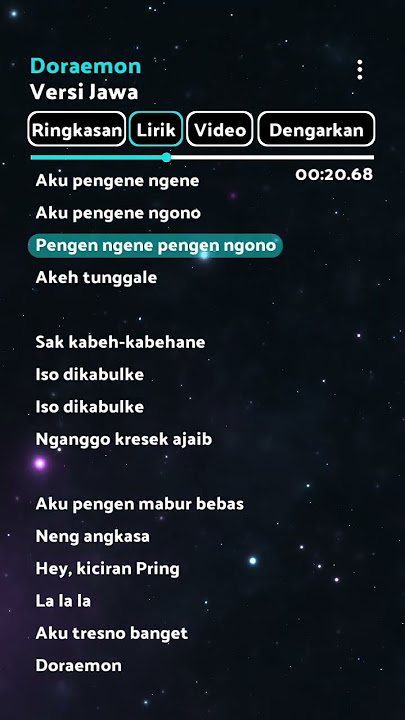 Doraemon Versi Jawa - Liric #lagu #doraemon #versijawa #lewatberanda #fyp