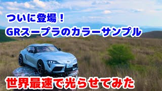 ついに登場！1/30 トヨタ GRスープラ カラーサンプル ミニカー！世界最速で光らせてみた？【1/30 TOYOTA GRSupra diecast model car】