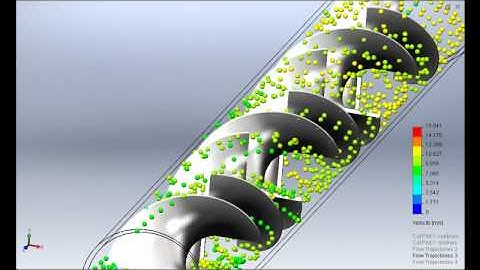 SolidWorks Flow Simulation : Inline Mixer 6 Elements