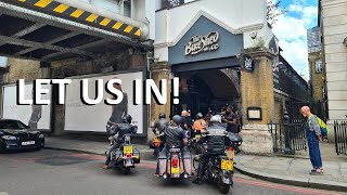 20 Bikes attempt to get into BIKE SHED MC London