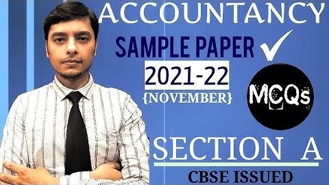 Accountancy Sample Paper 2021 | Class 12 Accounts CBSE Sample Paper Solution 2021-2022 | Term 1