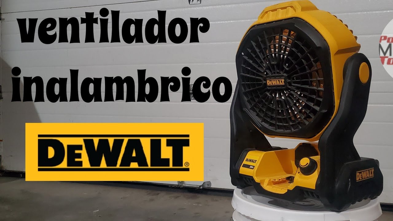 granizo Illinois Presentar Ventilador inalambrico híbrido Dewalt DCE511B, cordless DeWalt fan - YouTube