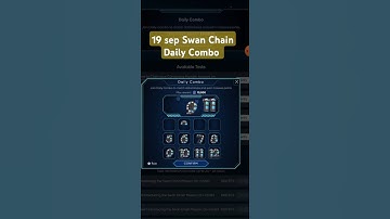 Swan Chain Daily Combo Today Code 19 September | Swan Chain Airdrop Latest Update #Swandailycombo