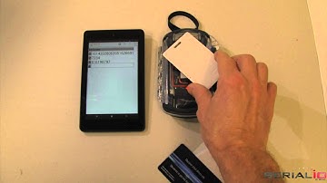 Scanfob® Tiny UHF Reader-Writer, Barcode Scanner, Bluetooth Prox-iClass NFC on 6-inch Fire Tablet