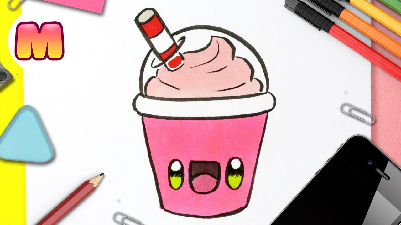 Como Dibujar Un Batido Kawaii Dibujos Kawaii Faciles Aprender A